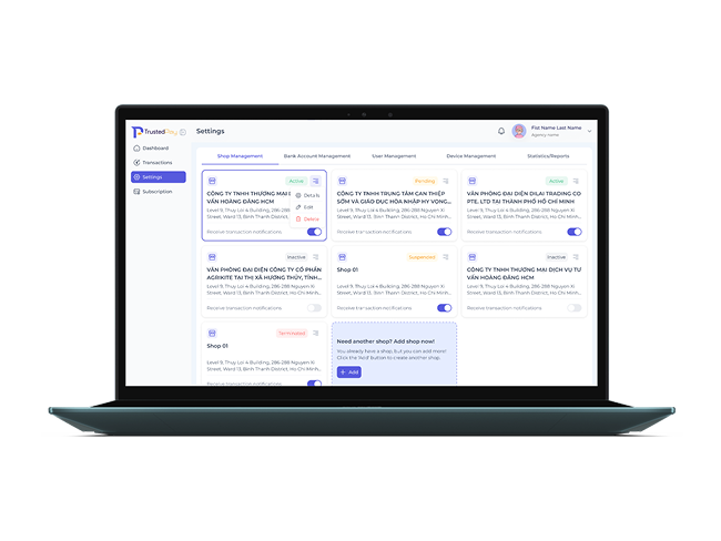 Trustedpay portal preview